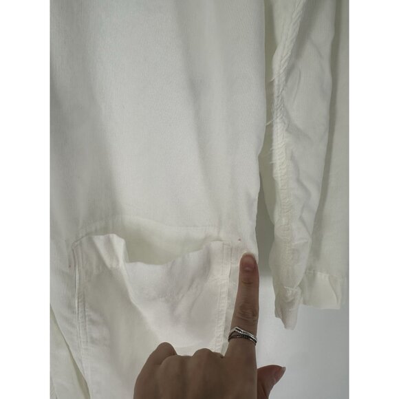 James Perse Jumpsuit Ivory Ultra Fine Corduroy $325 Women’s XL Read - Picture 6 of 12